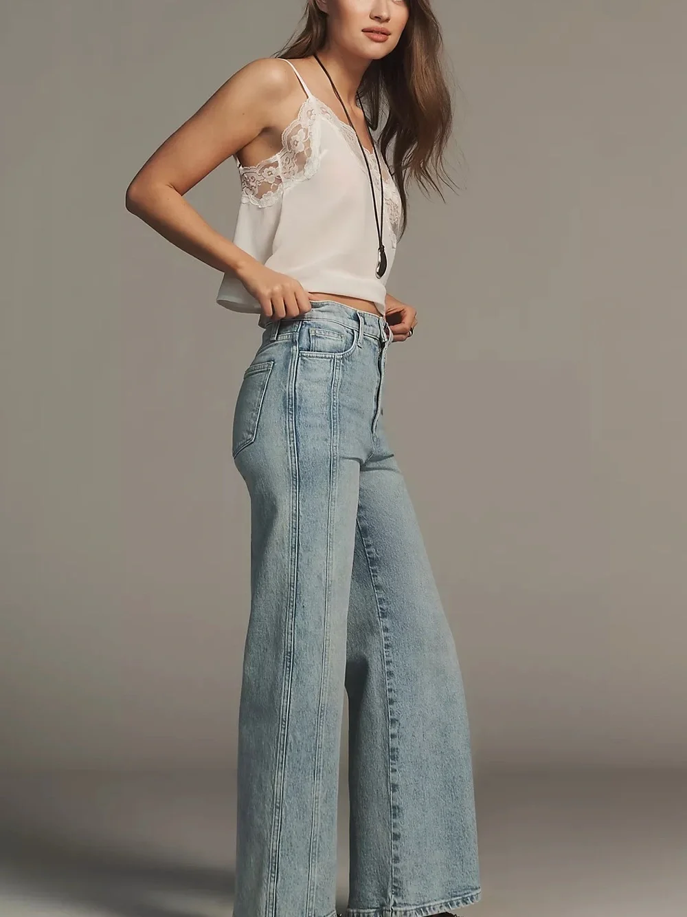 Joe's Jeans Mia High-Rise Wide-Leg Jeans - Picture 2 of 7
